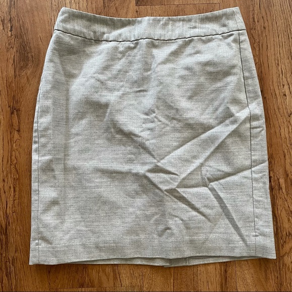 Banana Republic Gray Pencil Skirt Work Attire 6 professional - Picture 1 of 7